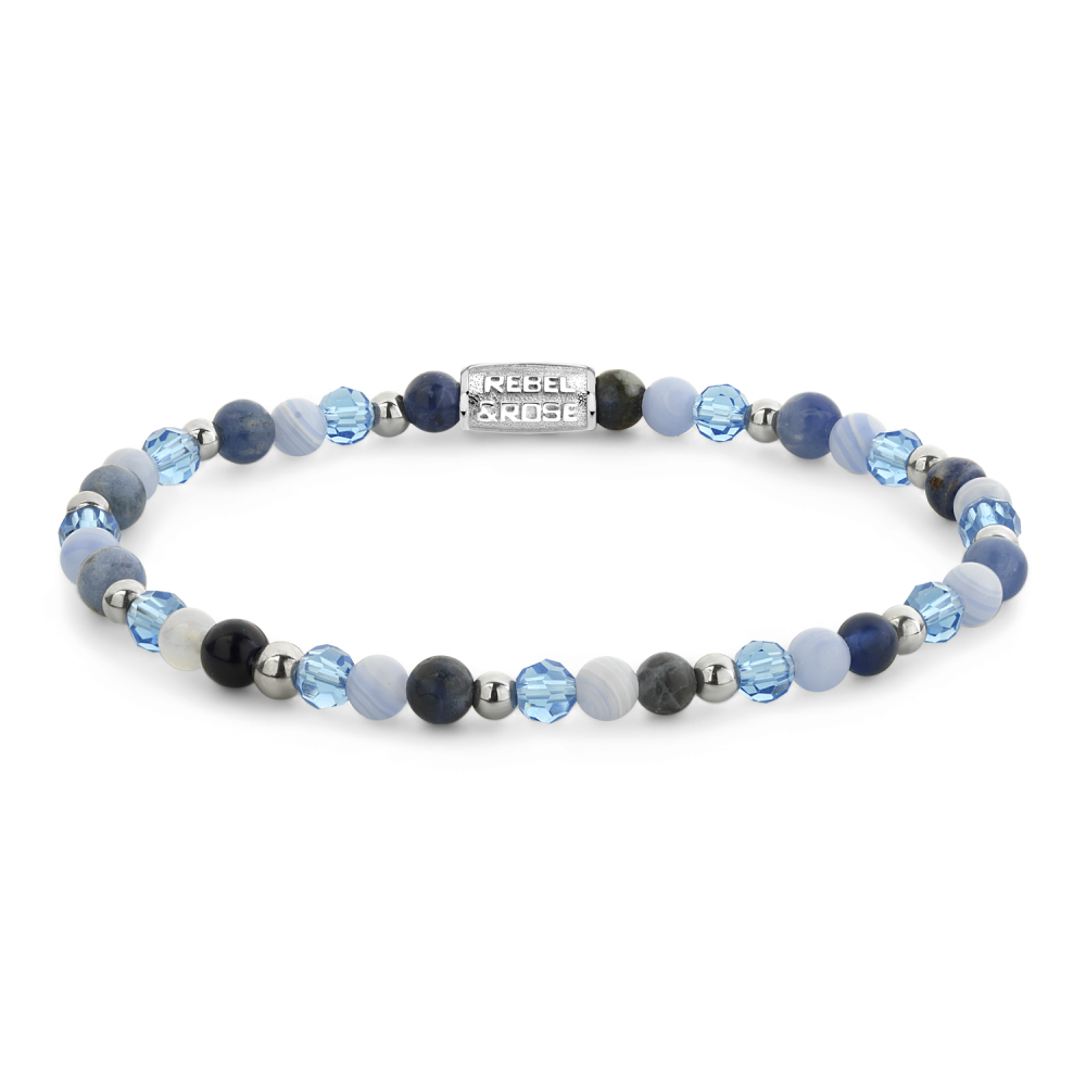 Rebel & Rose Winter Blues Glam Armband
