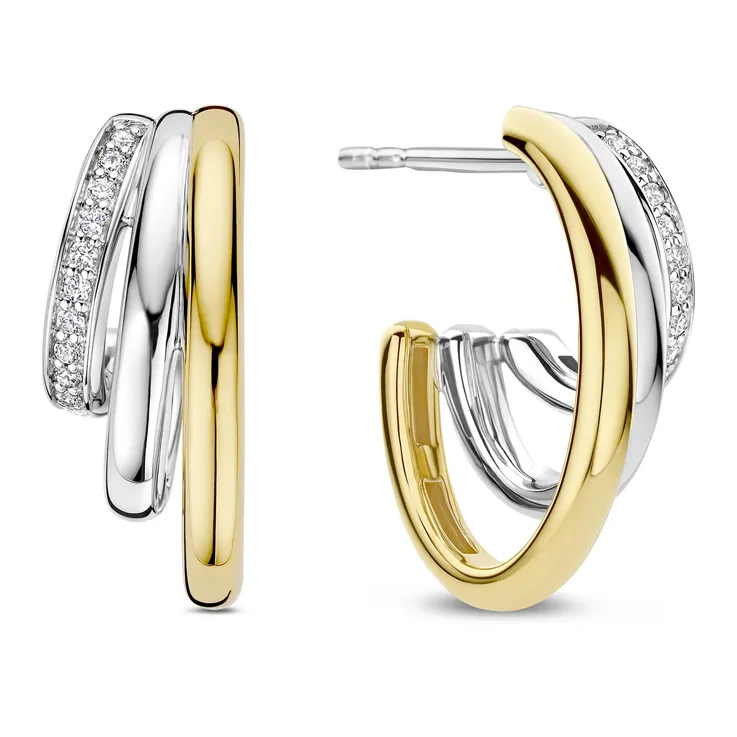Zirconia Structure Earrings 