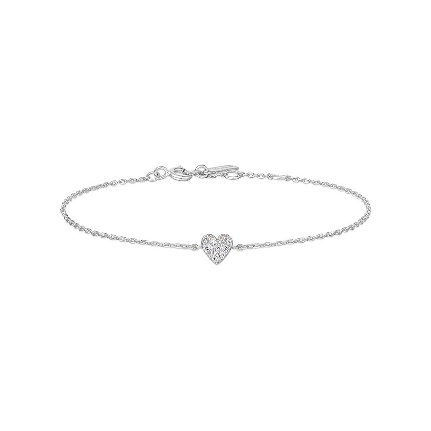 Ania Haie Silver Sweetheart Pavé Bracelet